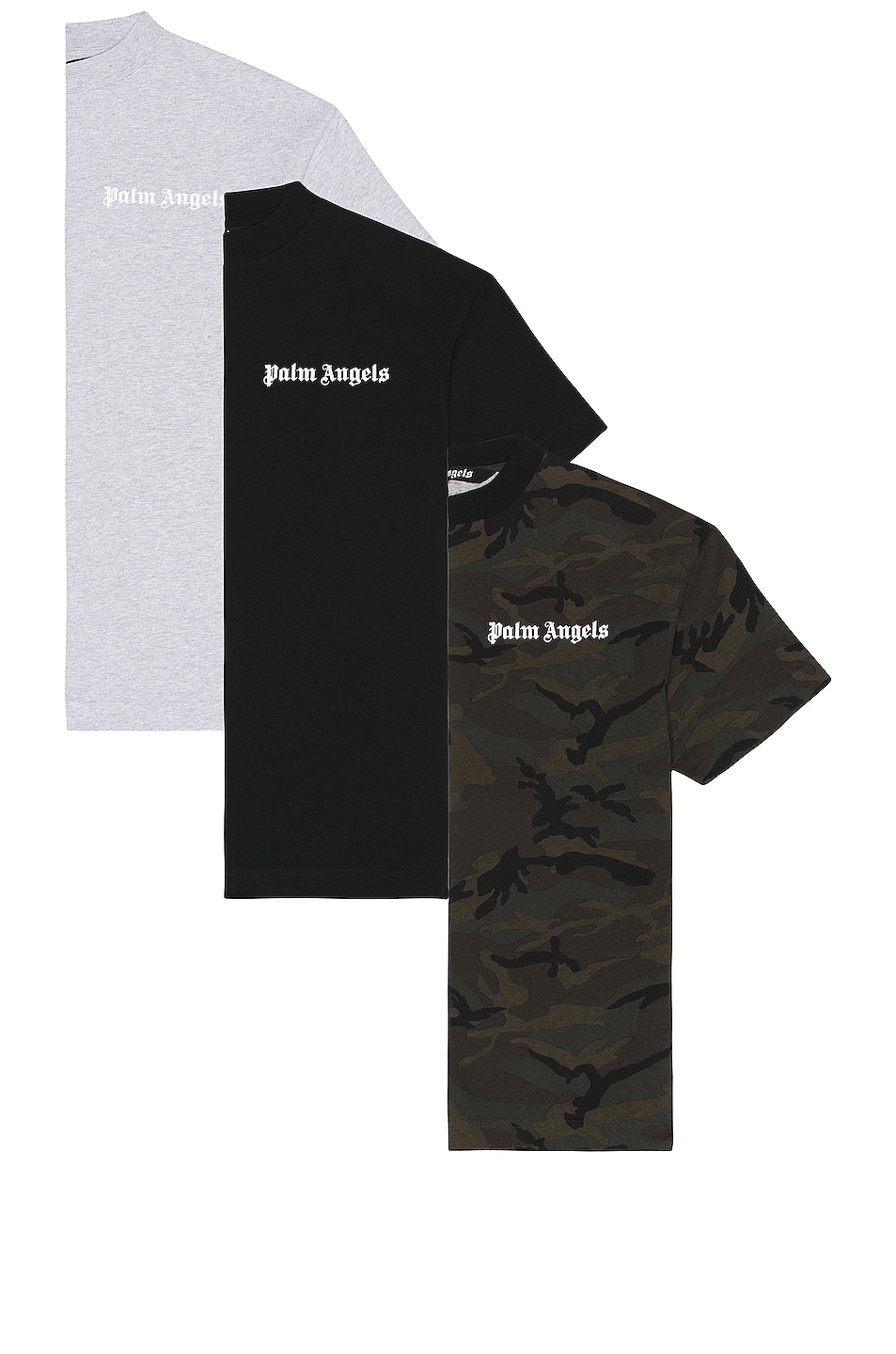 Image 1 of Palm Angels Camo Tripack Classic Tee in Multicolor