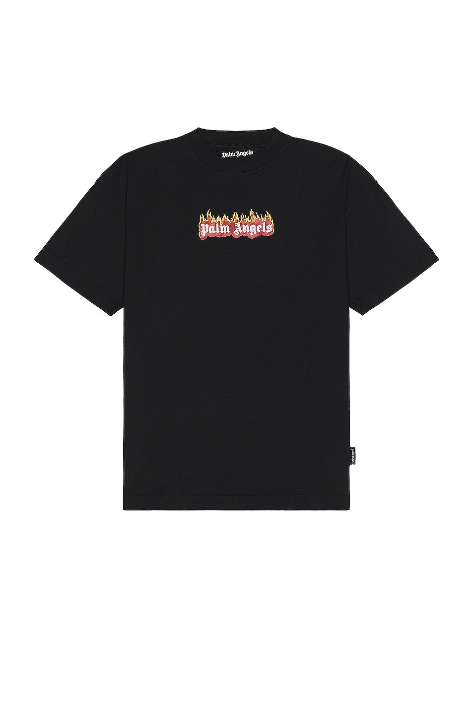 Image 1 of Palm Angels Burning Logo Classic Tee in Black & White