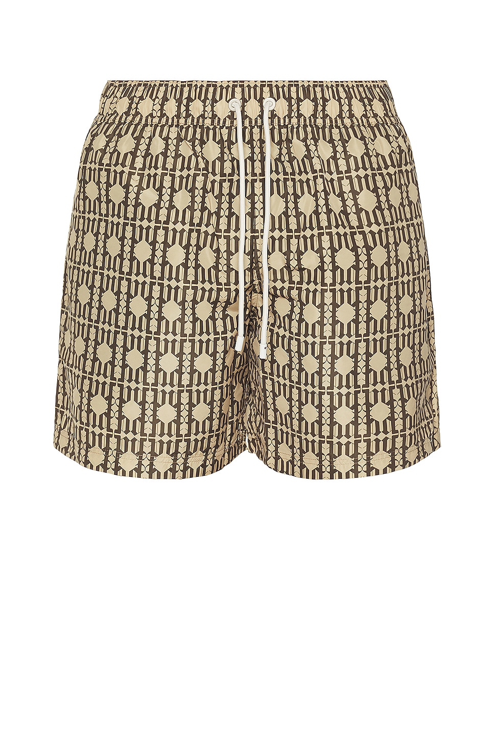 Image 1 of Palm Angels Swimshorts in Beige & Brown