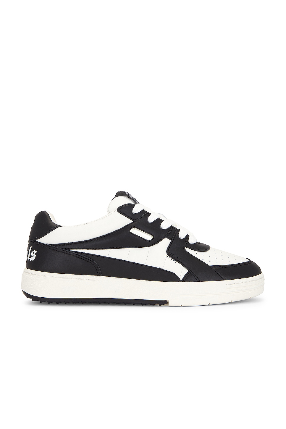Image 1 of Palm Angels Palm University Sneaker in White & Black