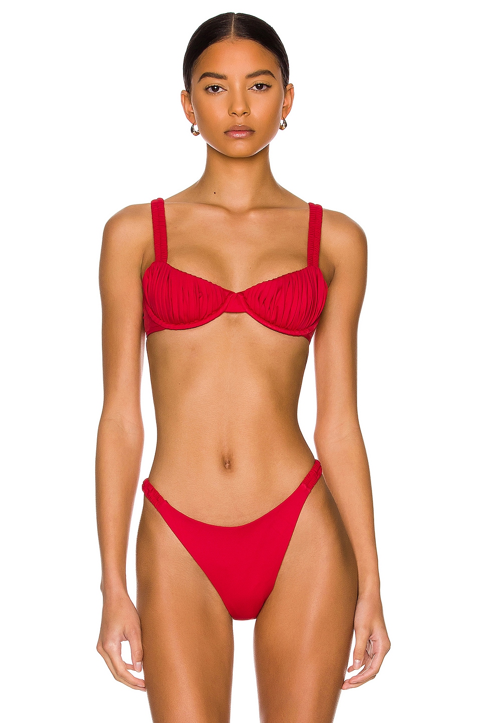 Image 1 of Palm Flavia Bikini Top in Crimson
