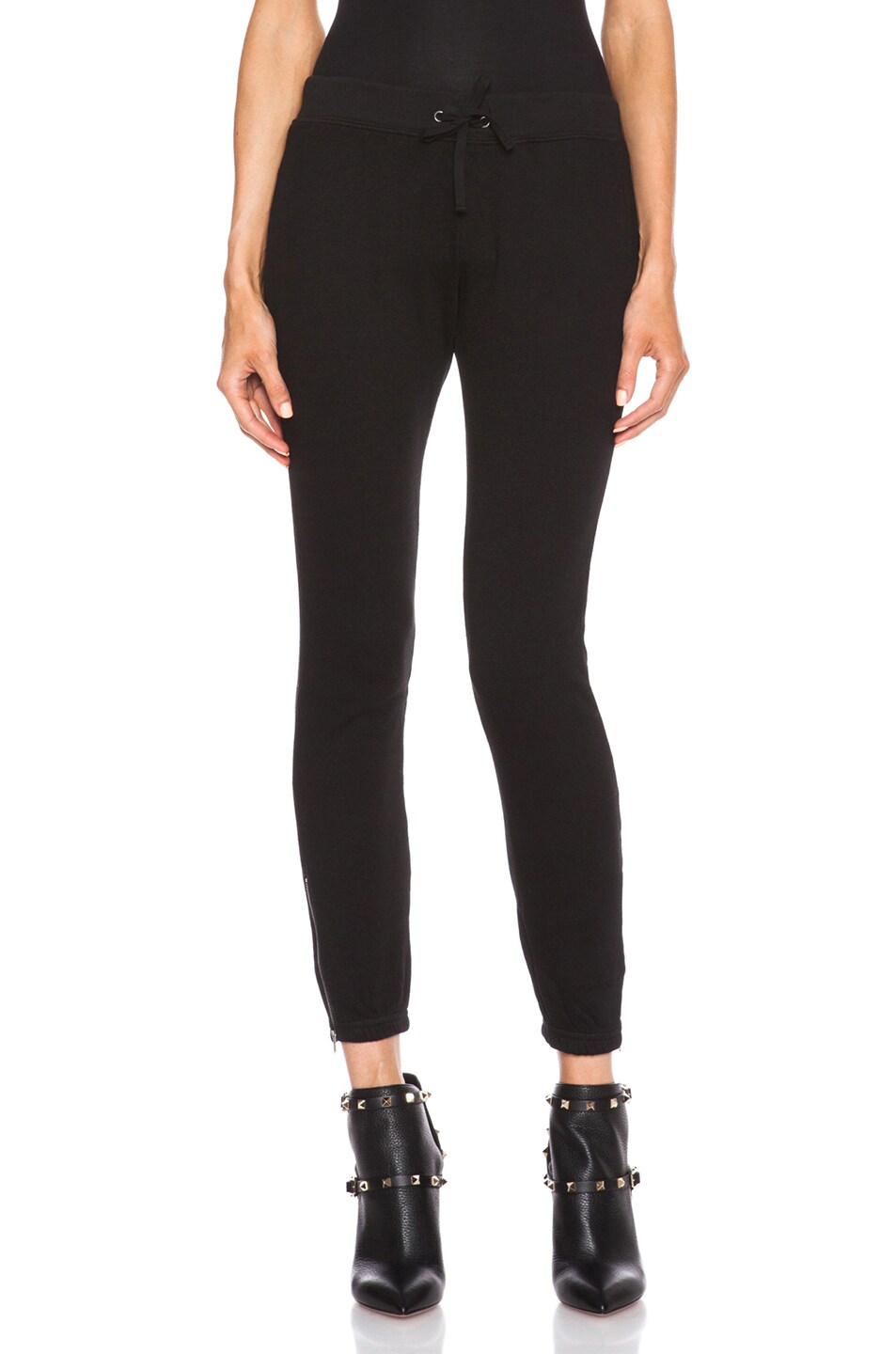 Image 1 of Pam & Gela Bestee Skinny Sweatpant in Black