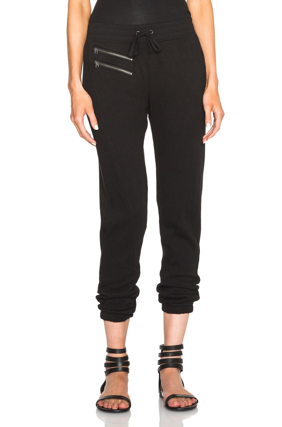 Image 1 of Pam & Gela Ankle Sweatpants in Black