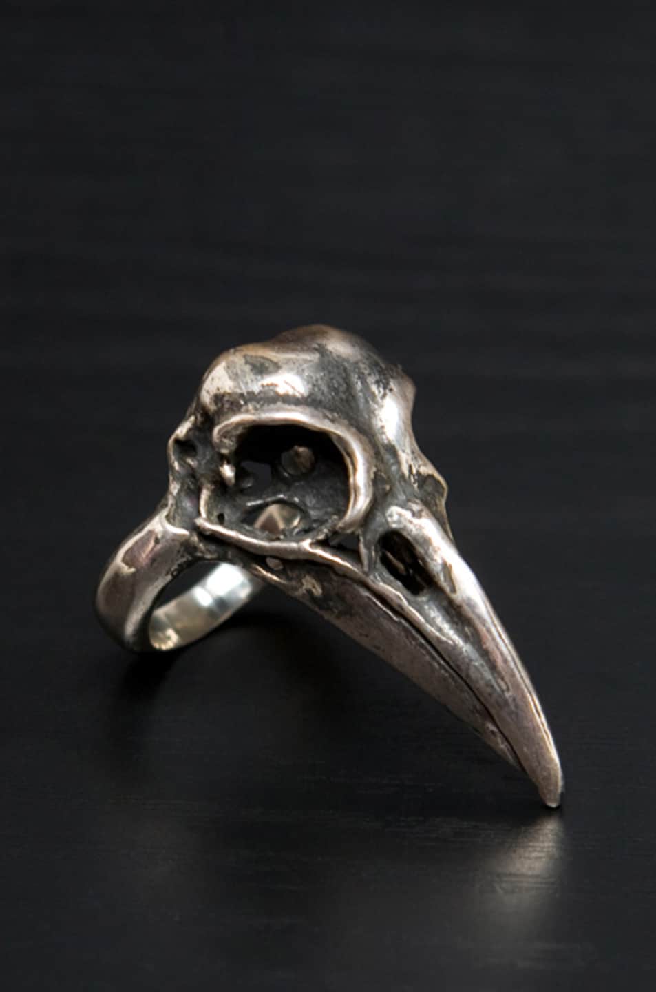 Image 1 of Pamela Love Bird Skull Ring in Sterling Silver