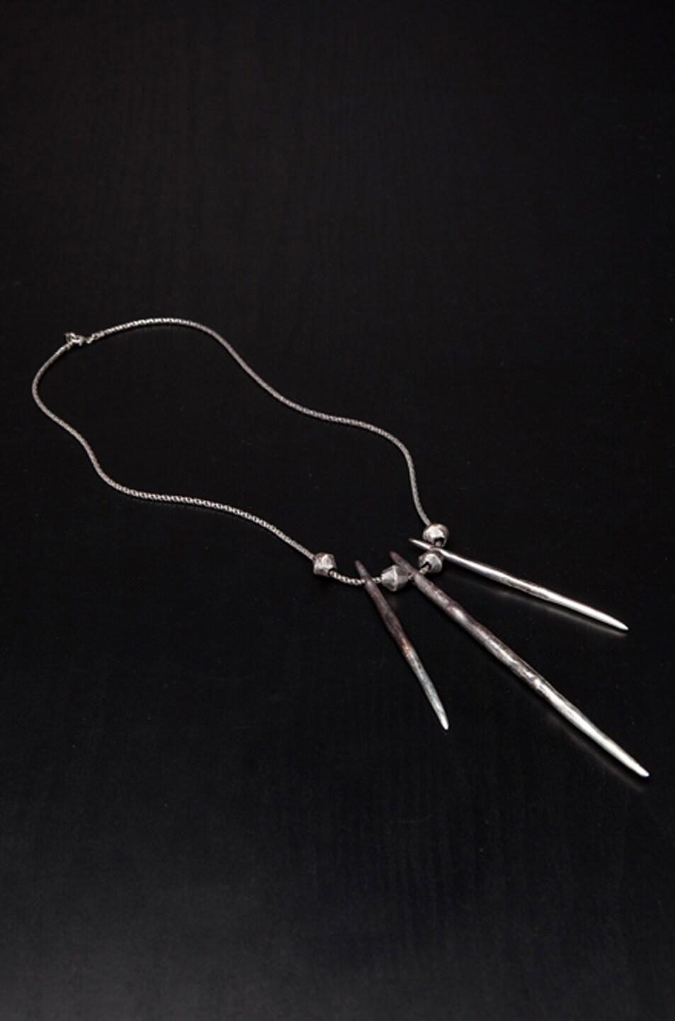 Image 1 of Pamela Love Porcupine Needle Necklace in Antique Silver