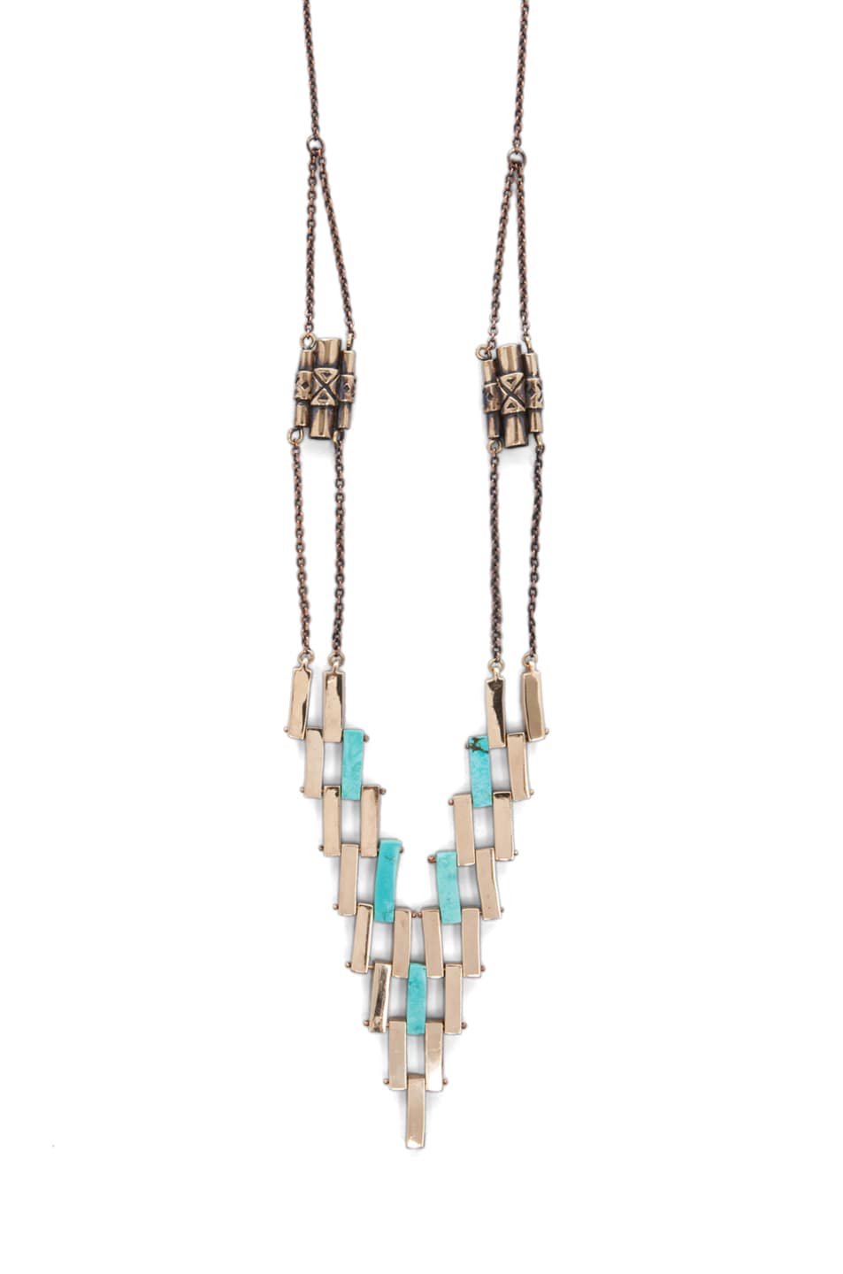 Image 1 of Pamela Love Empire Necklace in Turquoise