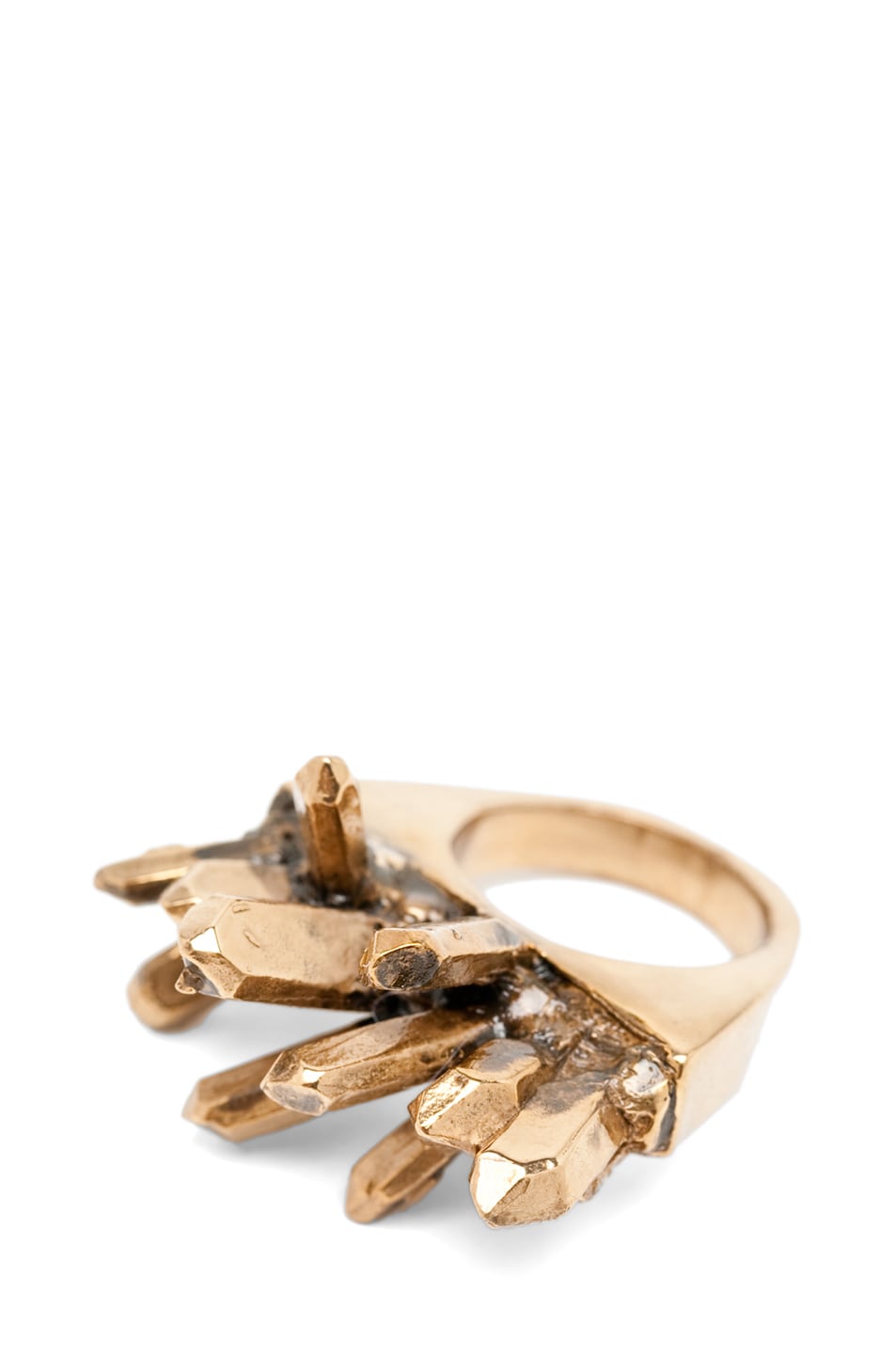 Image 1 of Pamela Love Crystal Slice Ring in Bronze