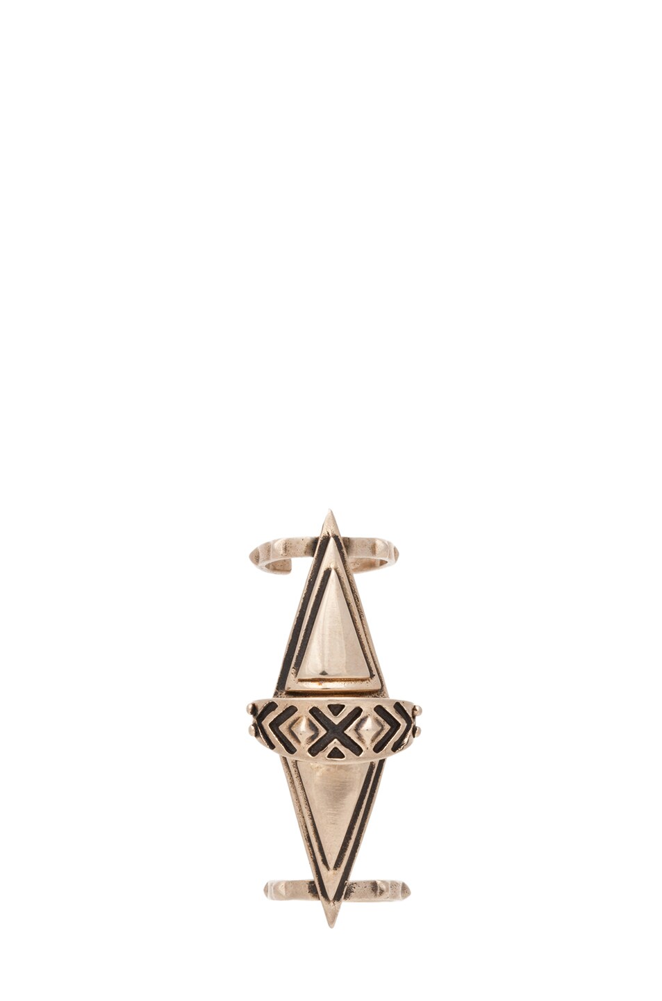 Image 1 of Pamela Love Articulated Pyramid Ring in Bronze