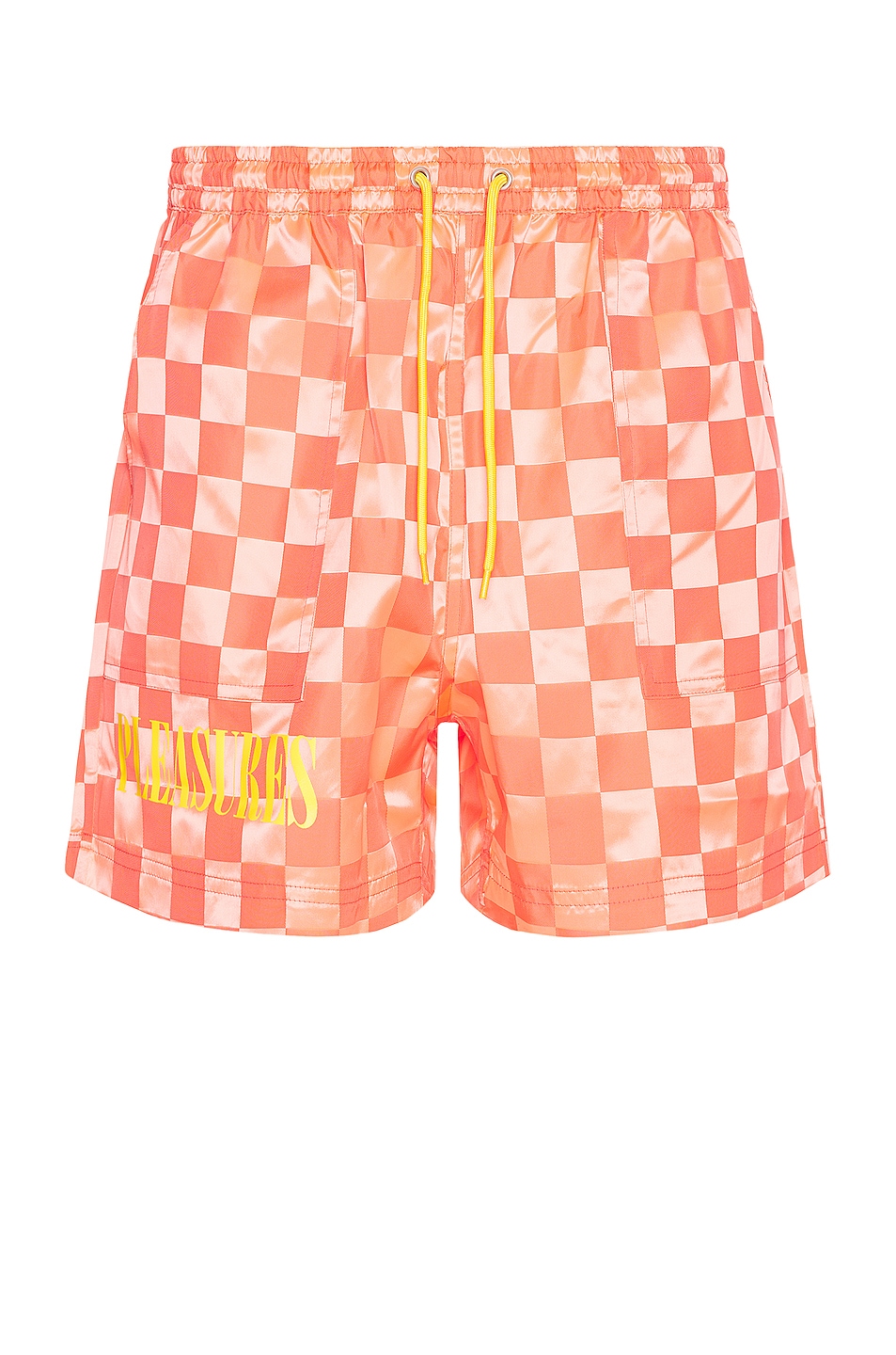 Image 1 of Pleasures Bpm Shorts in Orange