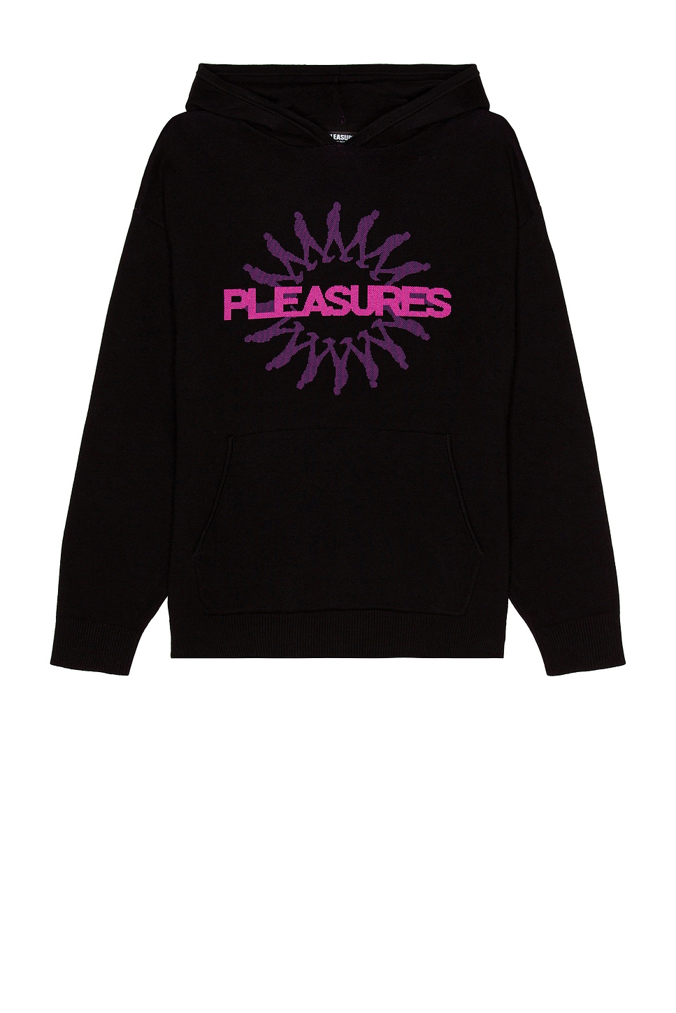 Image 1 of Pleasures Passion Knit Sweater Hoodie in Black