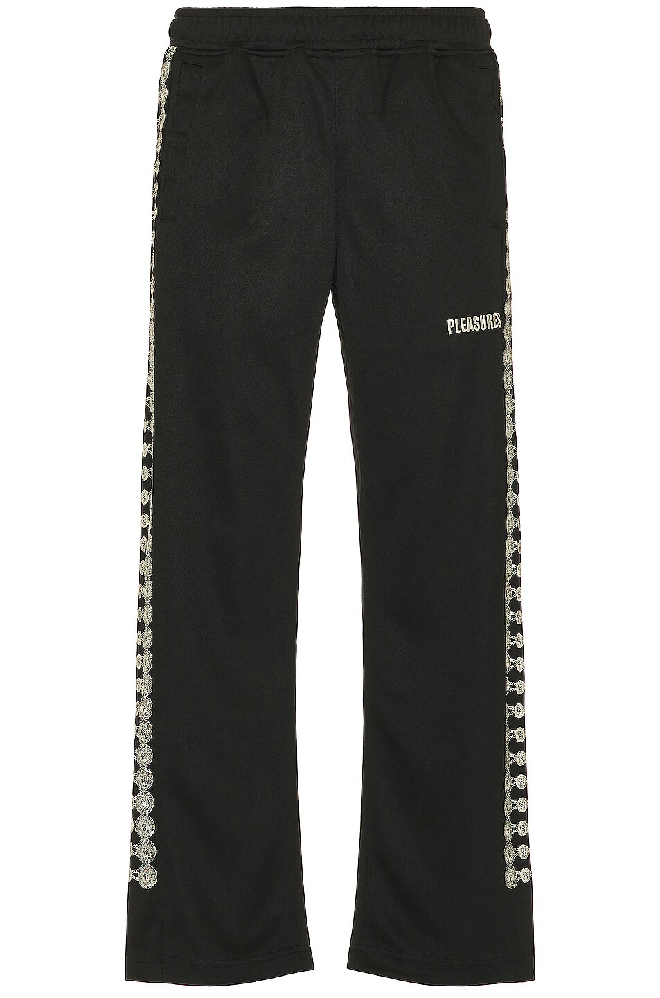 Image 1 of Pleasures Buttons Track Pant in Black