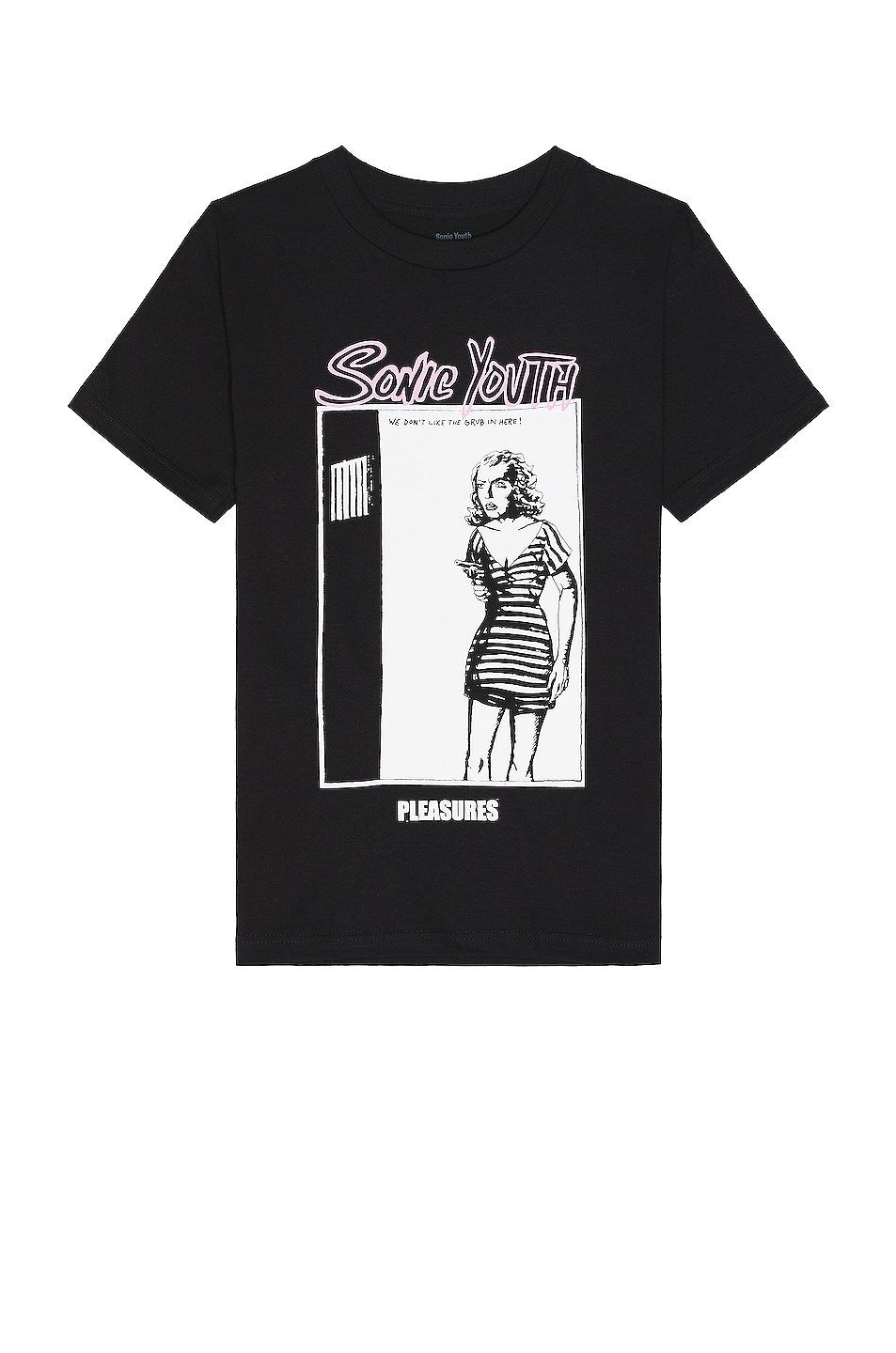 Image 1 of Pleasures X Sonic Youth Grub T-shirt in Black