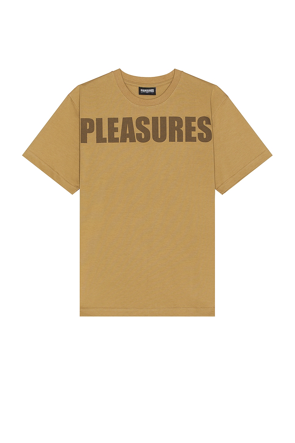 Image 1 of Pleasures Expand Heavyweight T-shirt in Brown