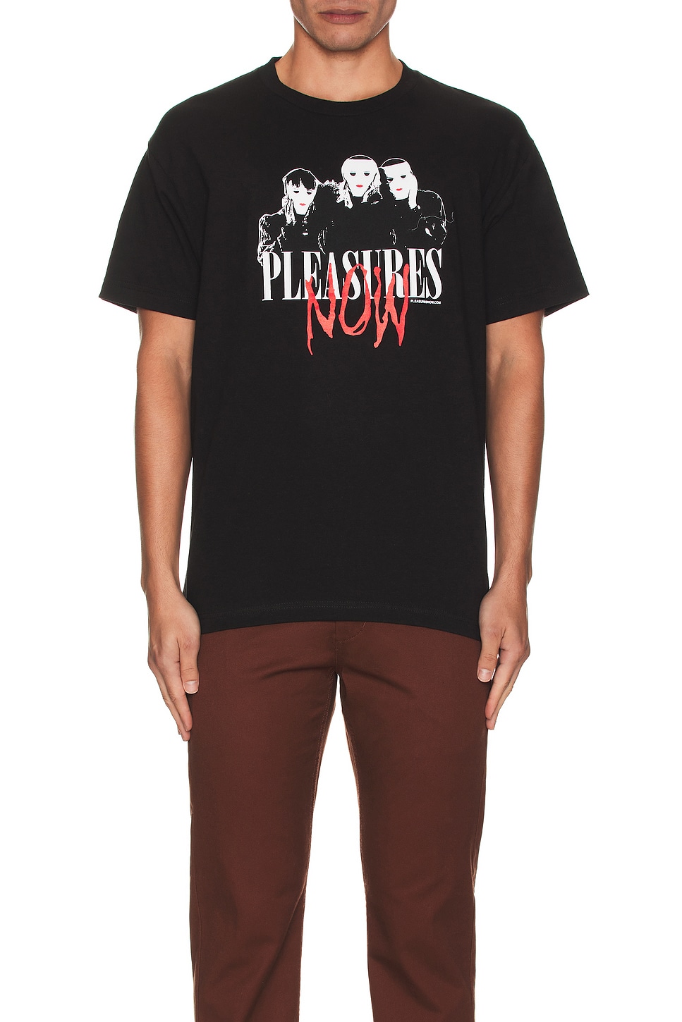 Image 1 of Pleasures Masks T-shirt in Black