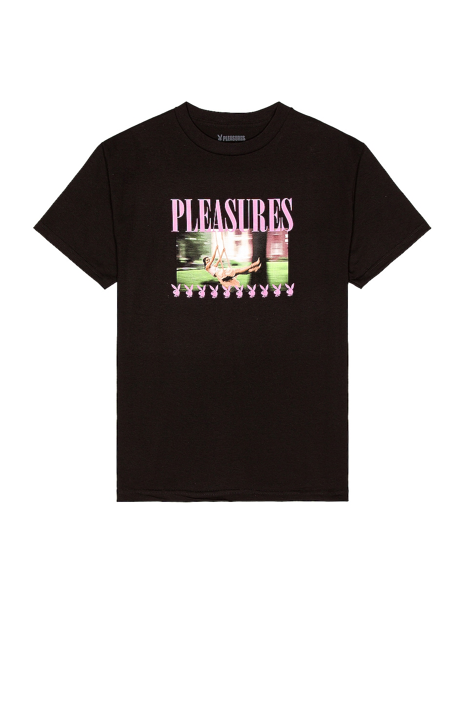 Image 1 of Pleasures x Playboy Swing T-Shirt in Black