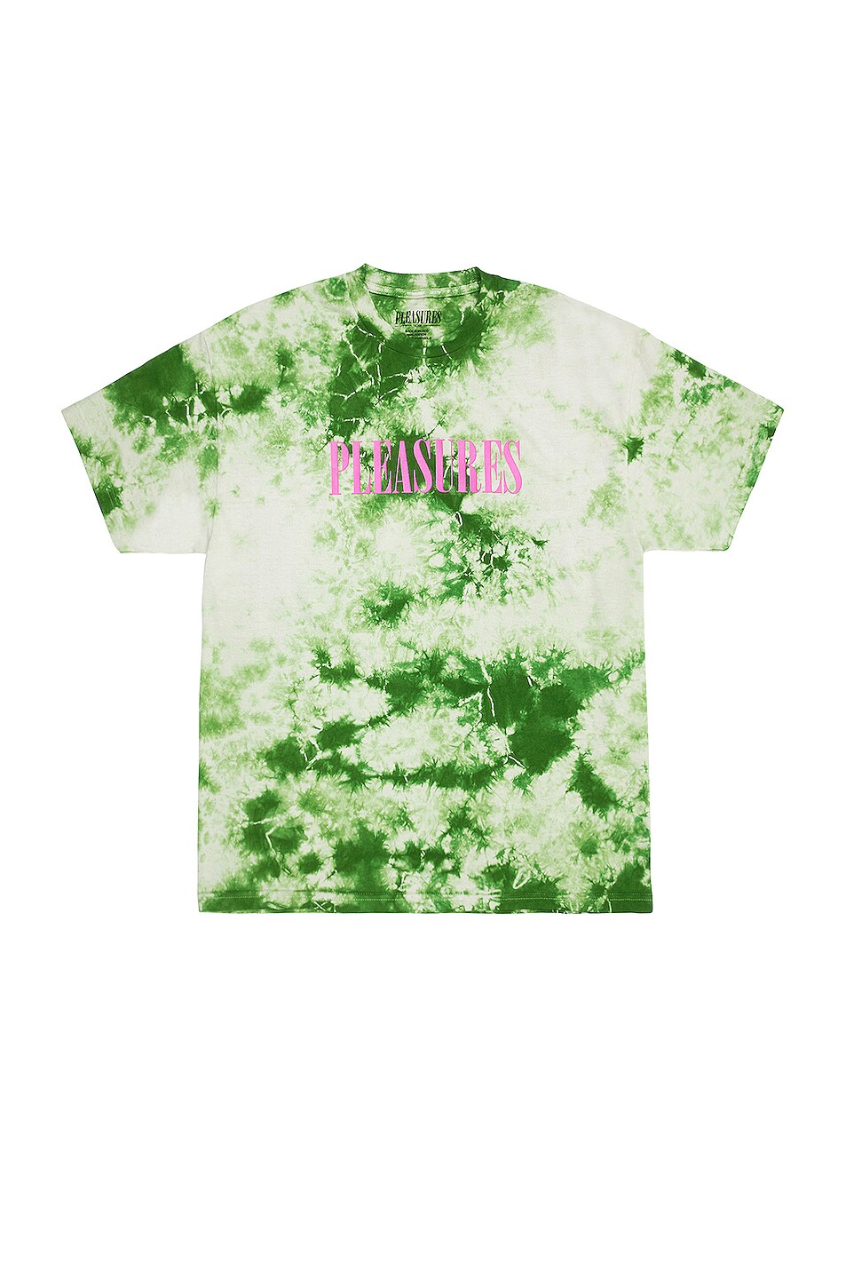 Image 1 of Pleasures Aroma Crystal Dye Tee in Natural & Green
