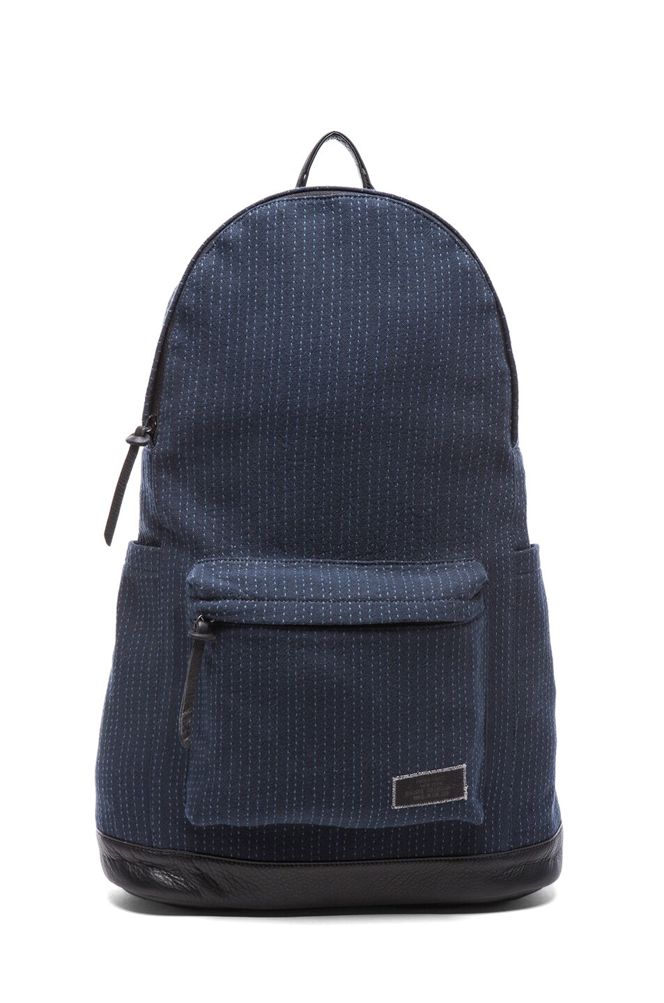 Image 1 of Patrik Ervell Sashiko Cotton Daypack with Horsehair Straps in Blue