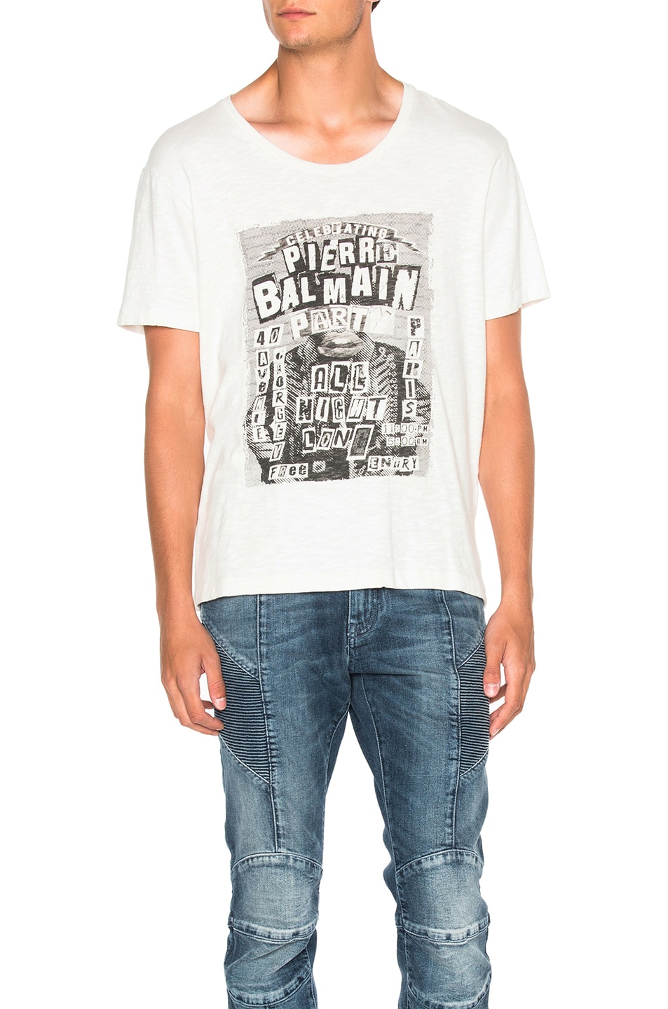 Image 1 of Pierre Balmain Graphic Tee in Off White