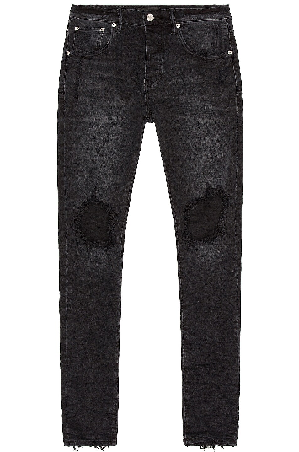 Image 1 of Purple Brand Blowout Skinny Jean in Black Wash