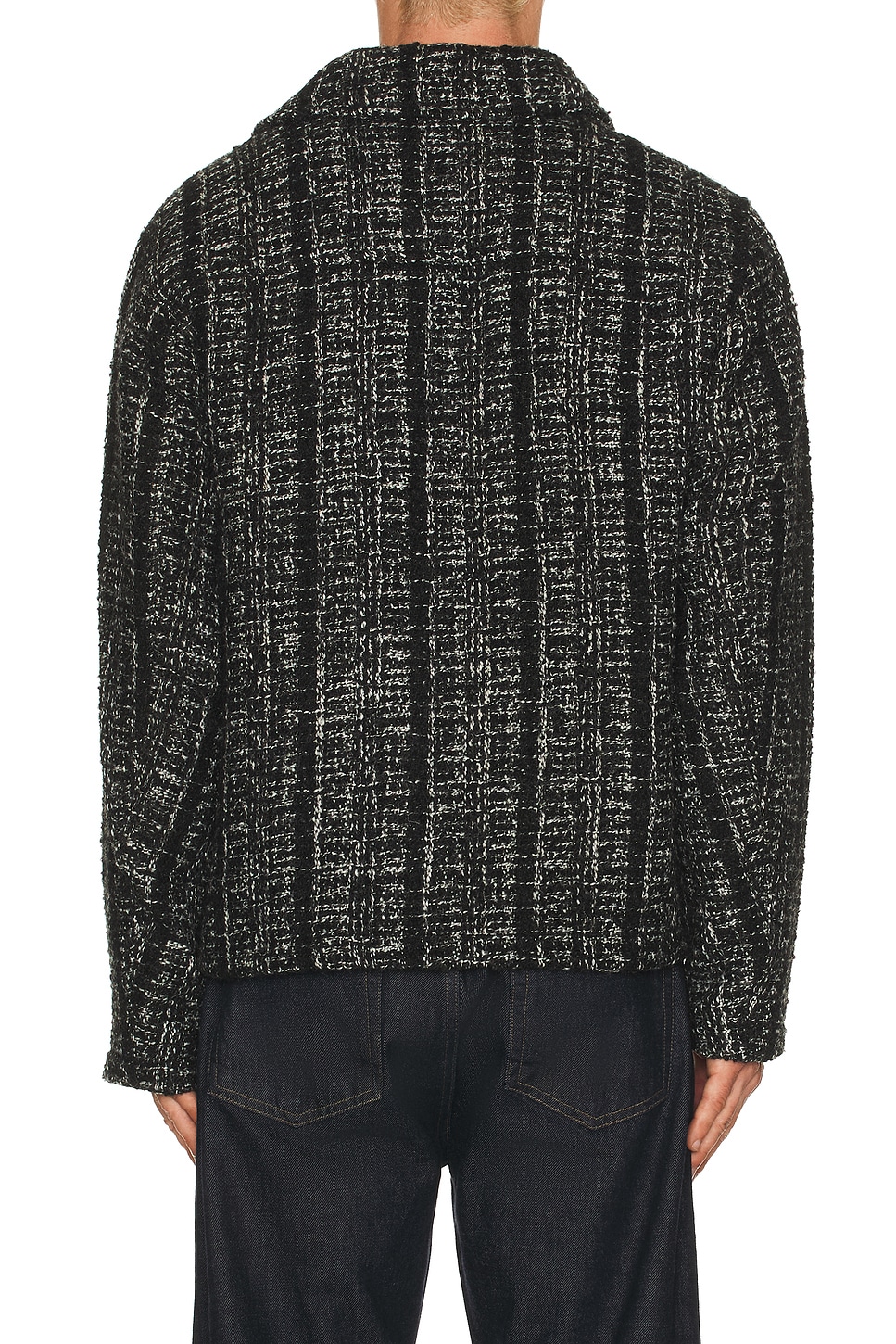 Percival Ingelo Zip Wool Boxy Jacket In Black