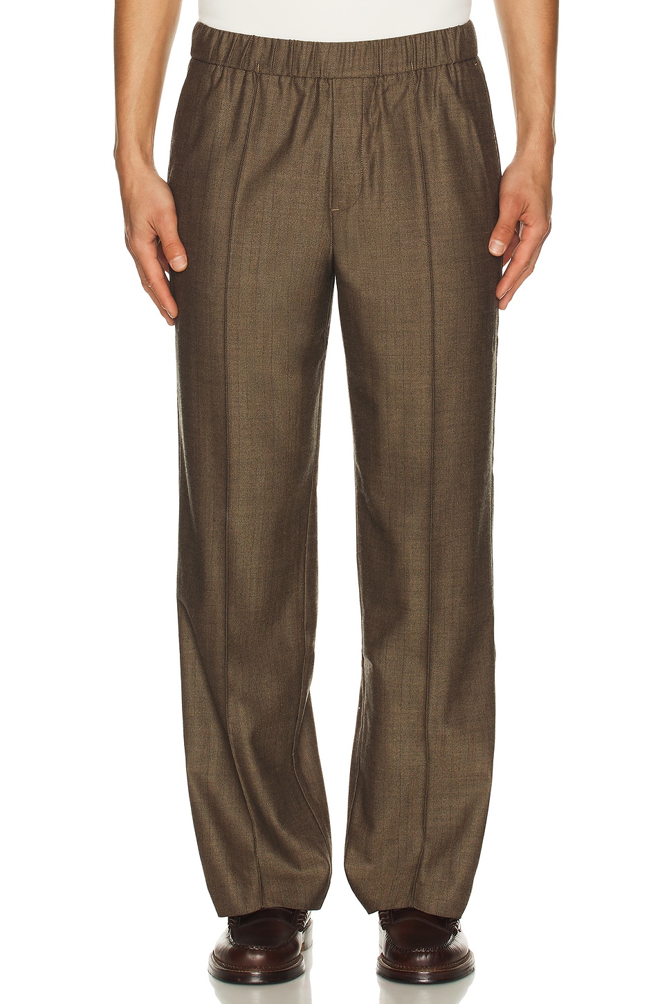 Image 1 of Percival Grounds Relaxed Trousers in Oak
