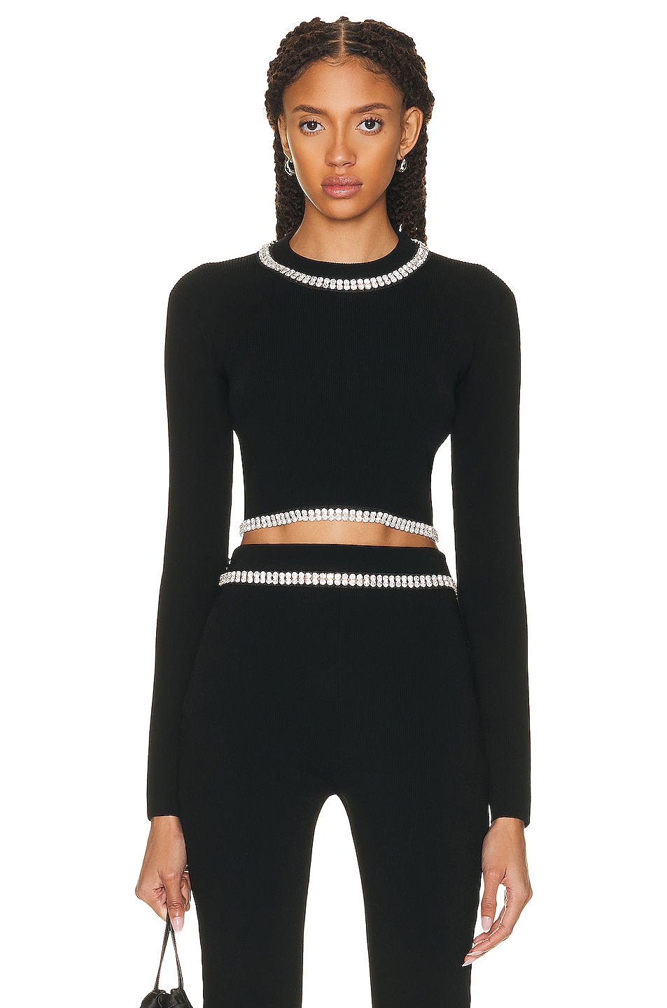 Image 1 of RABANNE Pullover Sweater in Black