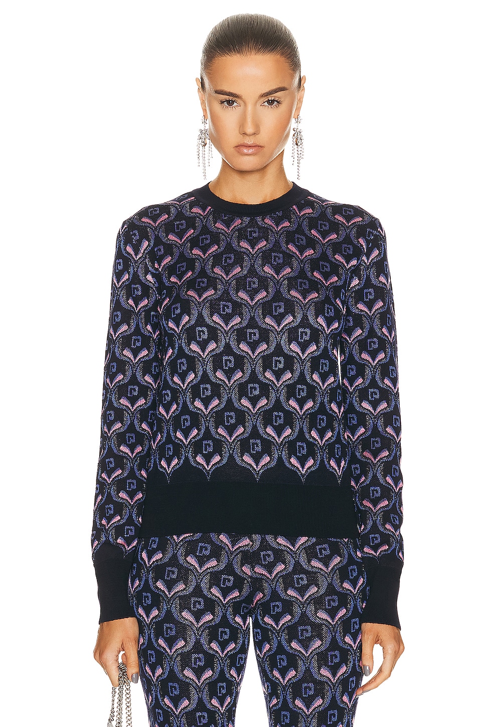 Image 1 of RABANNE Pullover Sweater in Neon Paco