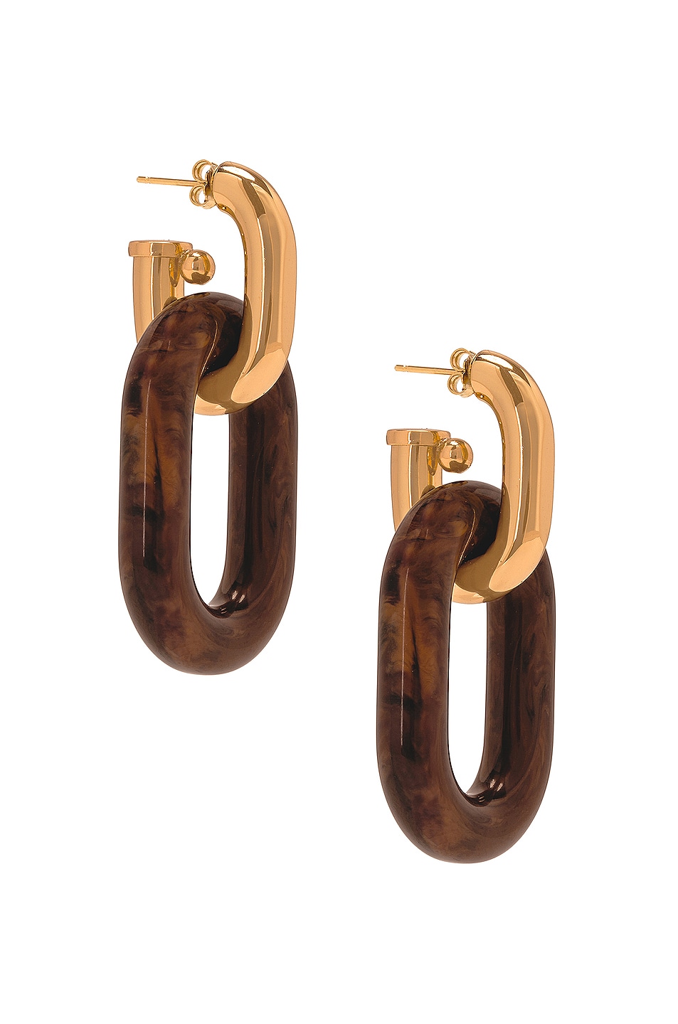 Image 1 of PACO RABANNE XL Link Earrings in Gold
