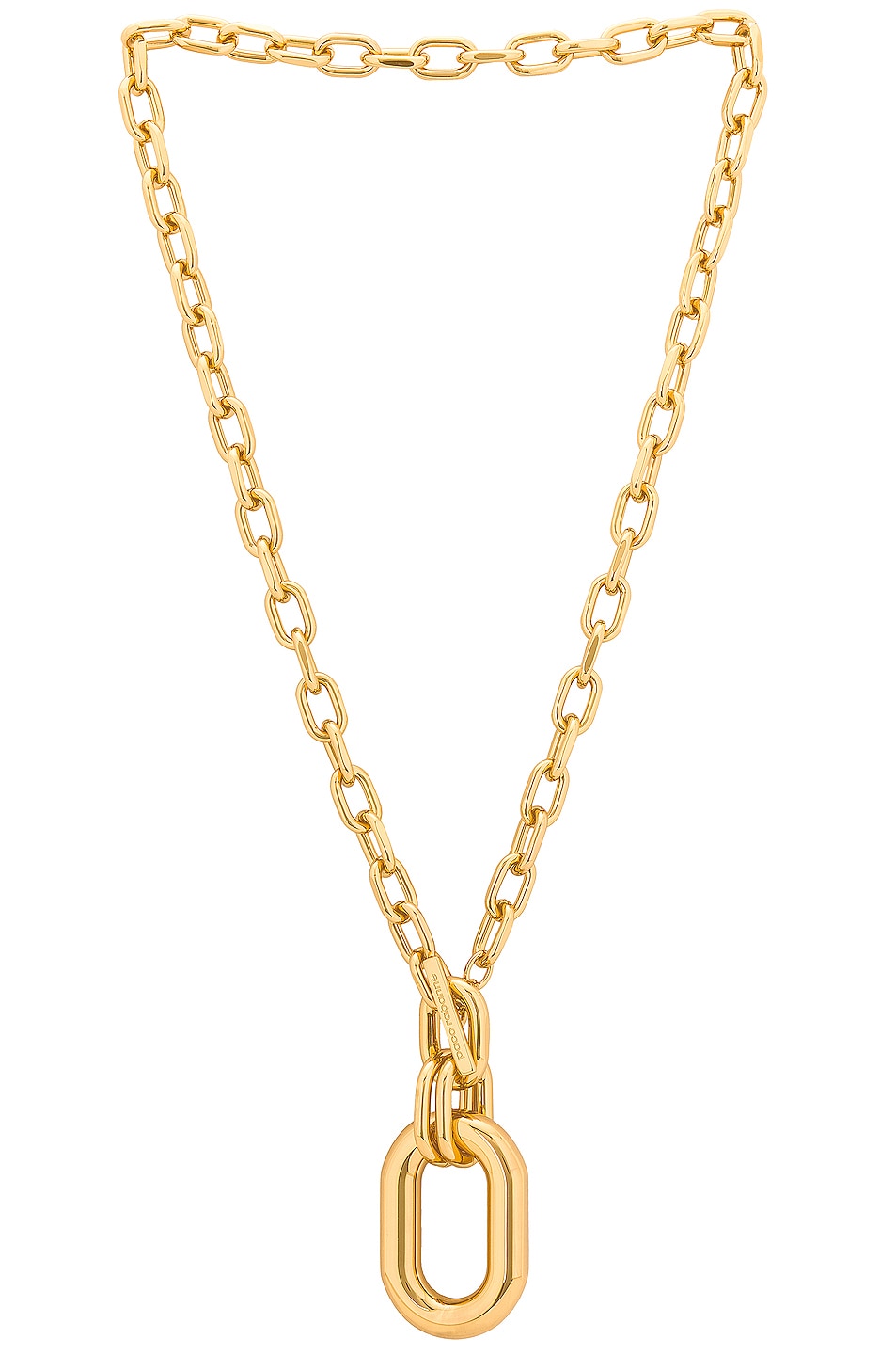 Image 1 of RABANNE XL Link Pendant Necklace in Gold