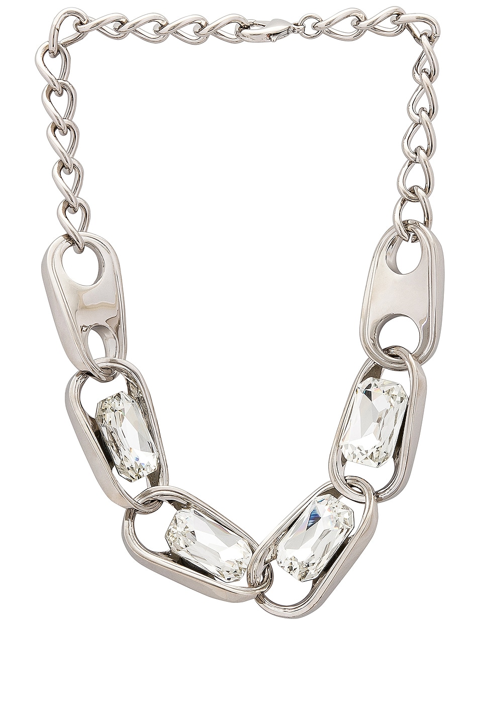 Image 1 of RABANNE Sparkling Necklace in Silver