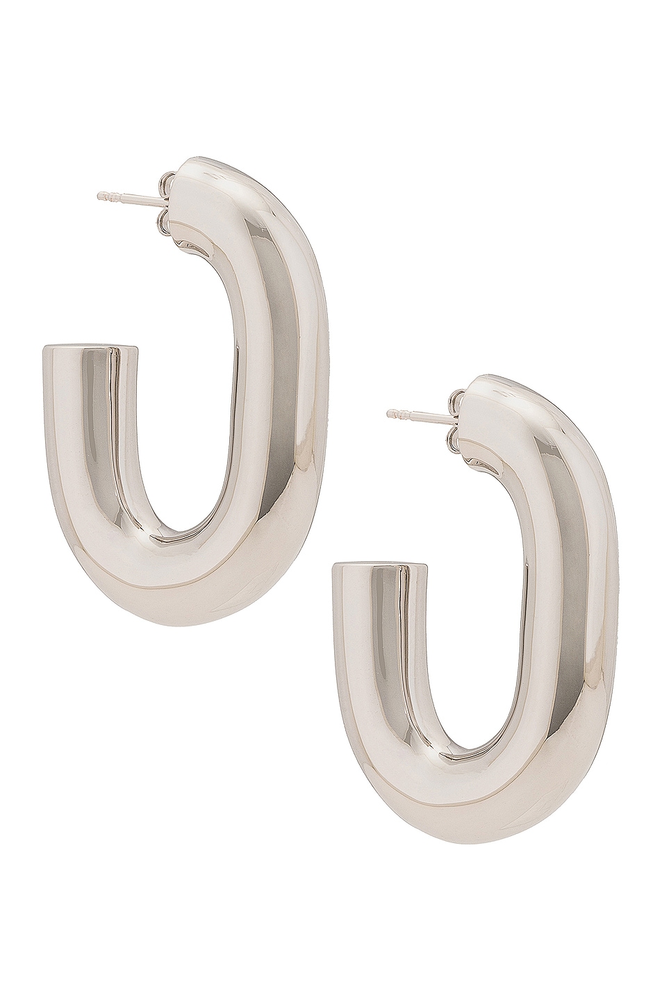 Image 1 of RABANNE XL Link Hoops in Silver