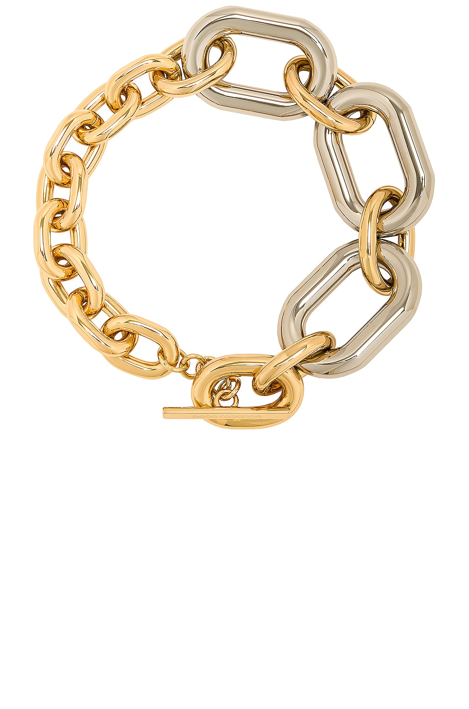 Image 1 of RABANNE XL Link Necklace in Gold & Silver
