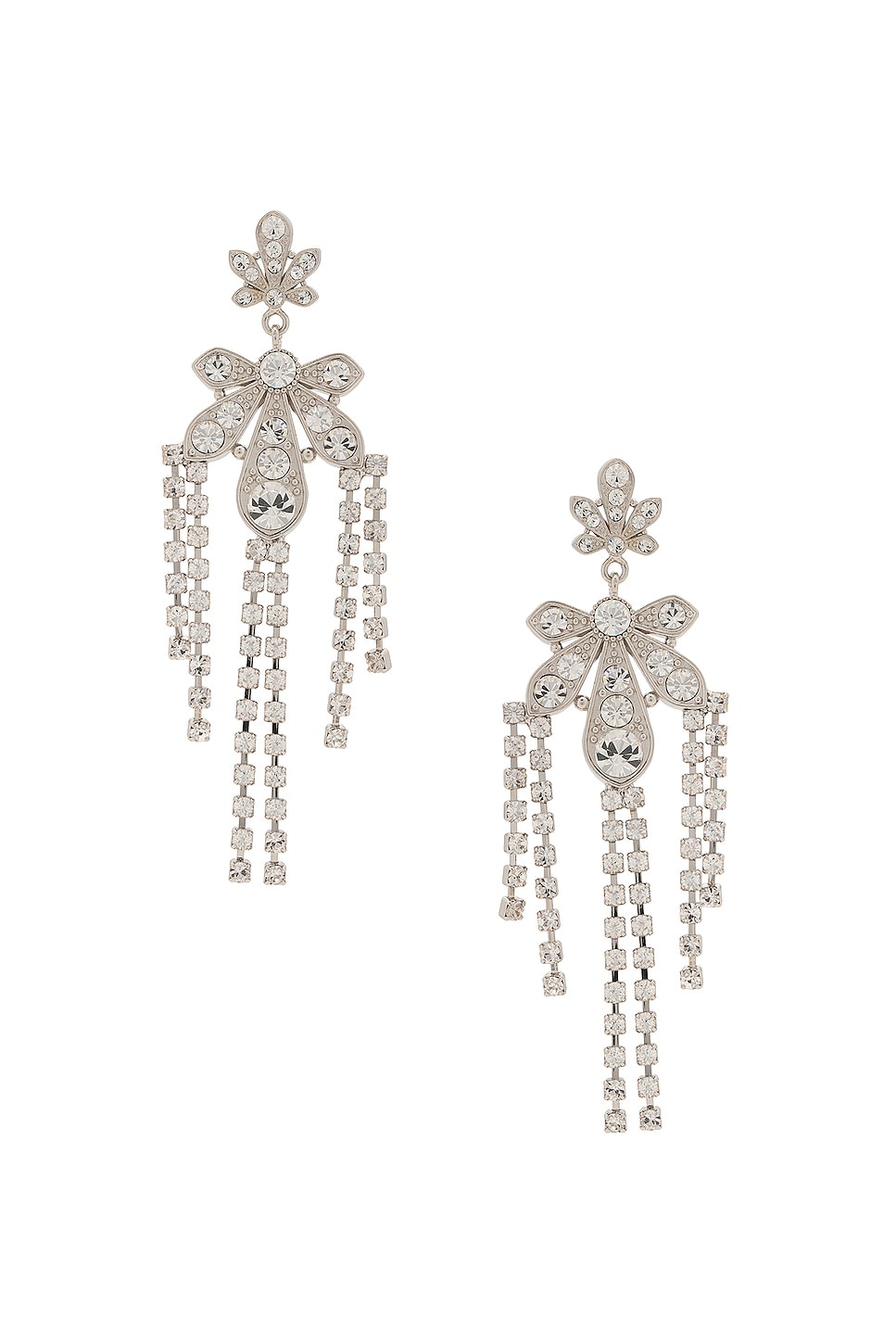 Image 1 of RABANNE Chandelier Earrings in Silver
