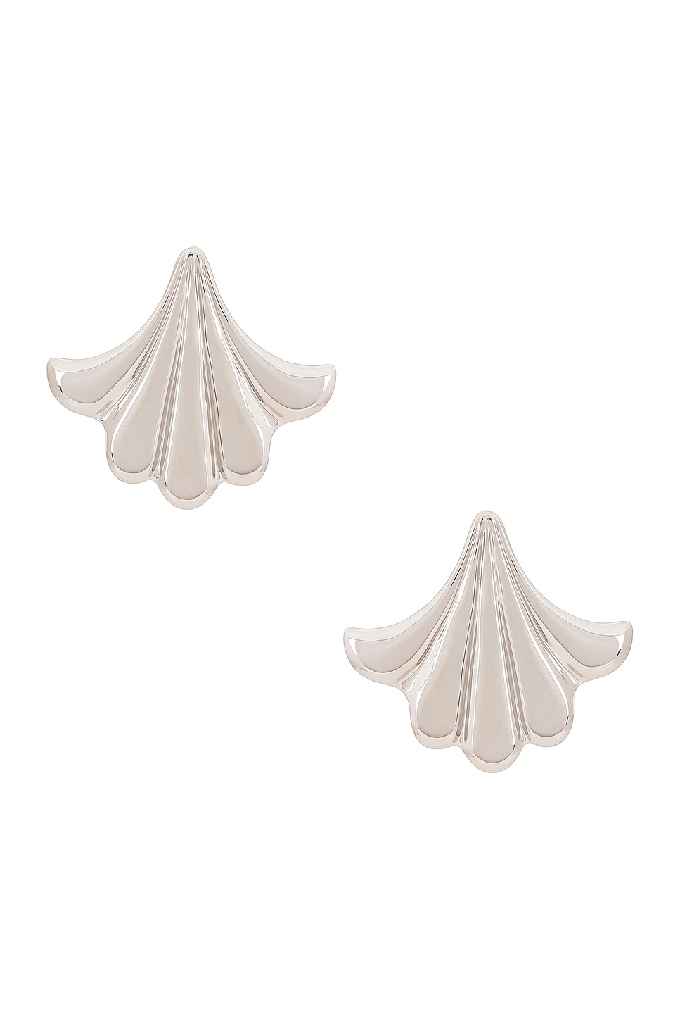 Image 1 of RABANNE Flower Earrings in Silver