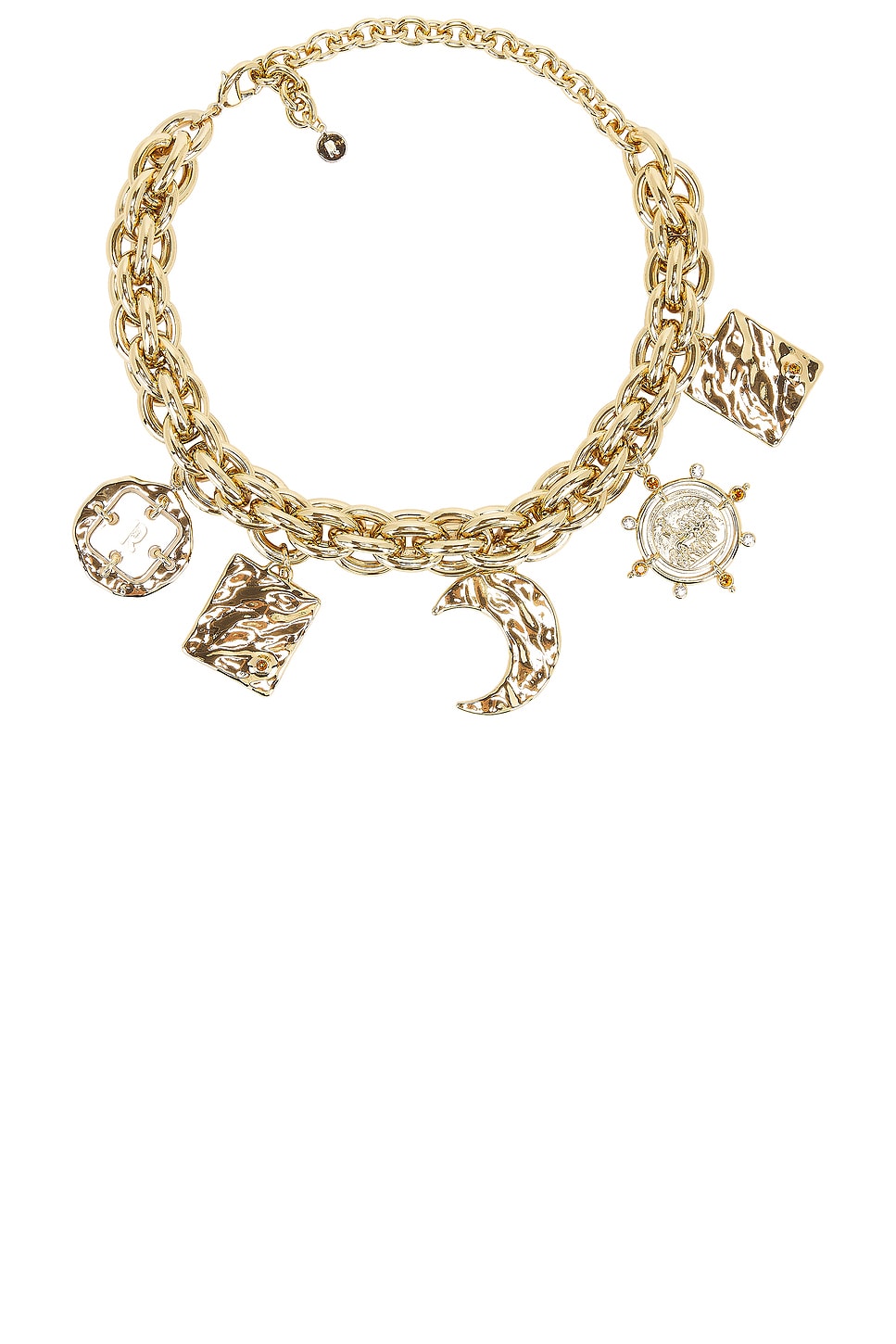 Image 1 of RABANNE Charm Chain Necklace in Gold