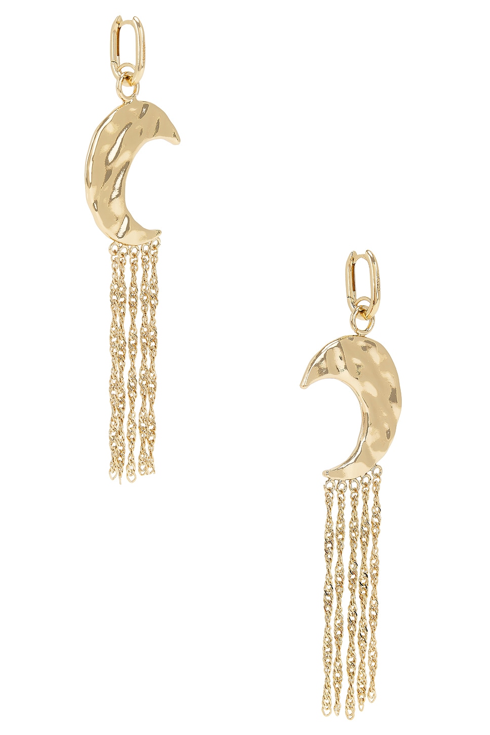 Shop Rabanne Moon Drop Earrings In Gold