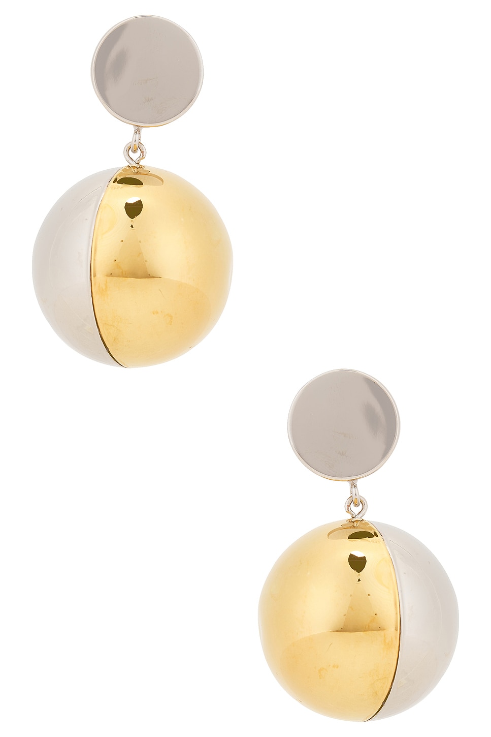 Image 1 of RABANNE Boucle D'oriell Earrings in Gold & Transparent