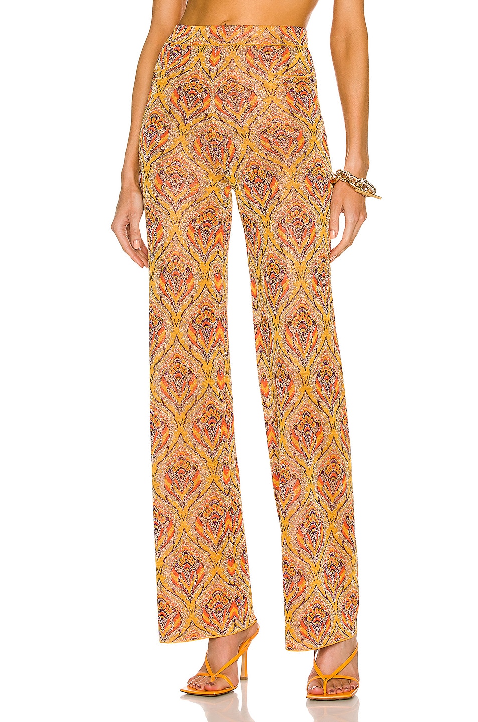 Image 1 of RABANNE Printed Flare Pant in Tapisserie