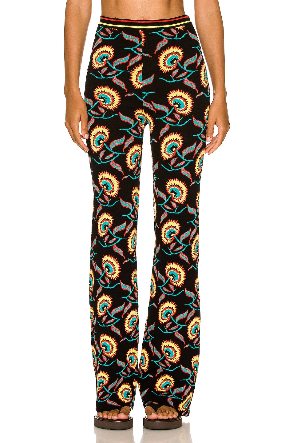 Image 1 of RABANNE Jacquard Pant in Jamaican Flower