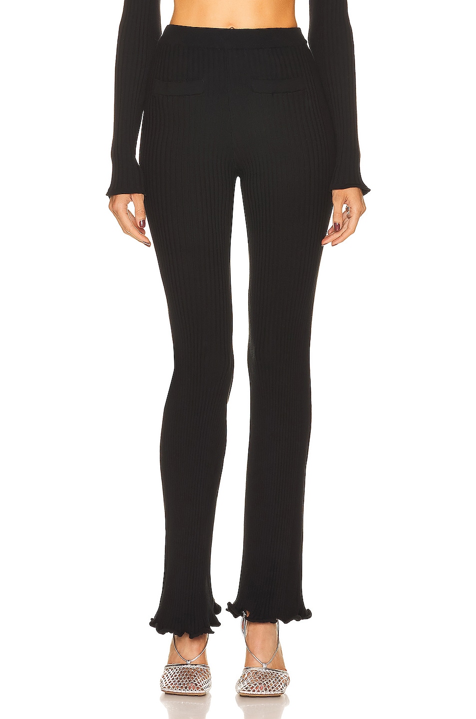 Image 1 of RABANNE Knit Pant in Black