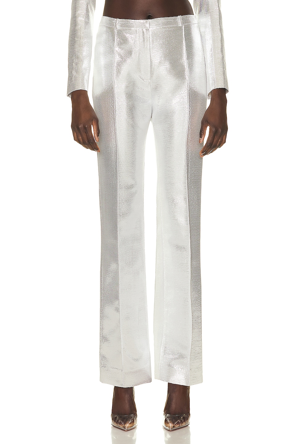 Image 1 of RABANNE Straight Leg Pant in Silver