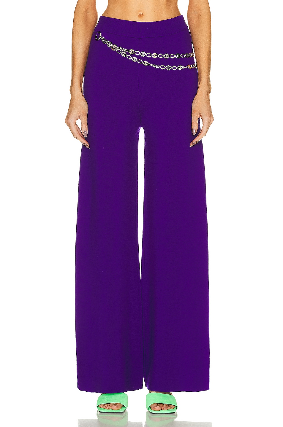 RABANNE Wide Leg Pant in Purple | FWRD