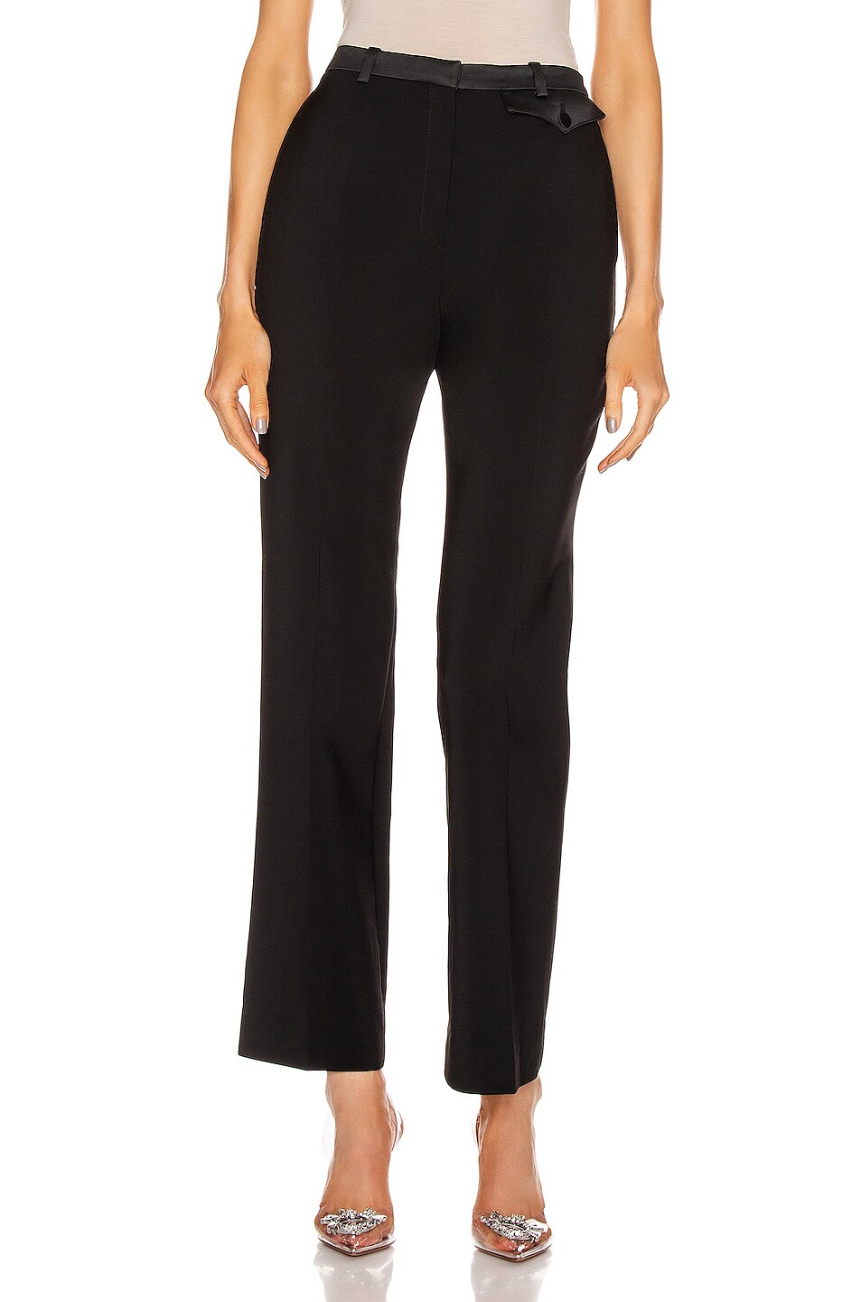 Image 1 of RABANNE Wool Tailored Pant in Black