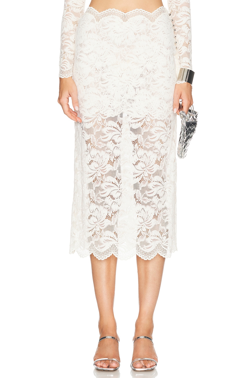 Image 1 of RABANNE Jupe Long Skirt in Ivory