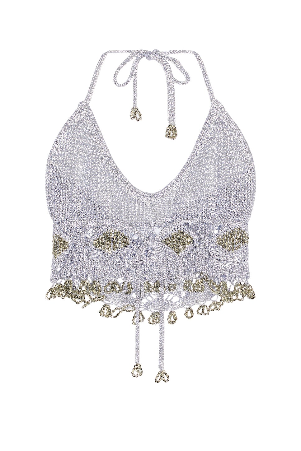 for FWRD Lurex Crochet Bra Top