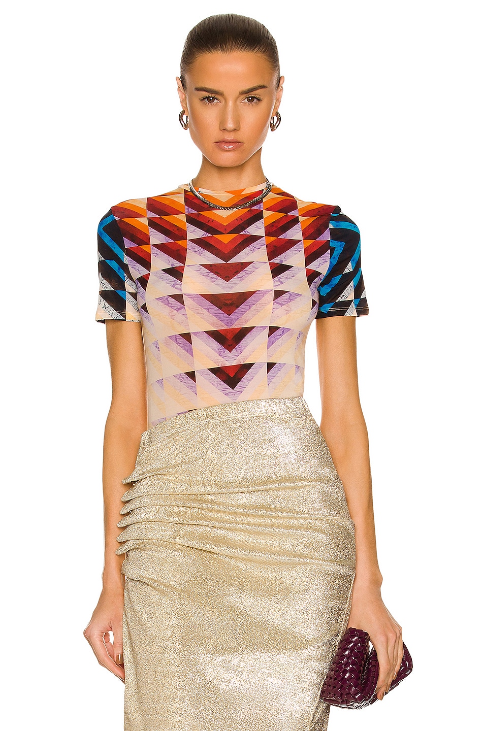 Image 1 of RABANNE Printed Top in Patchwork