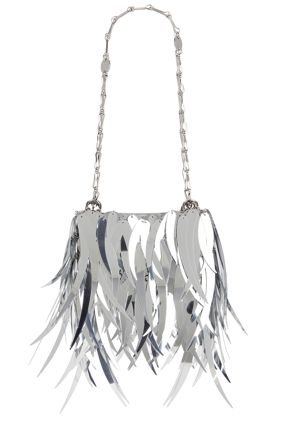 Image 1 of RABANNE Sparkle Nano Bag in Silver