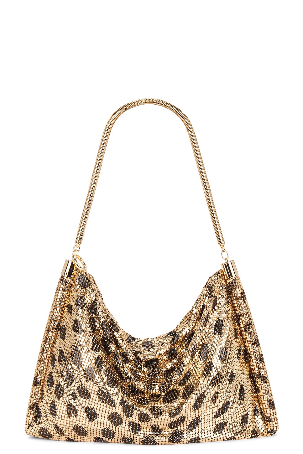 Shop Rabanne Chainmail Bag In Brown & Black Guepard