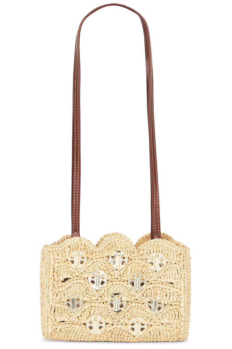 RABANNE Raffia Shoulder Bag