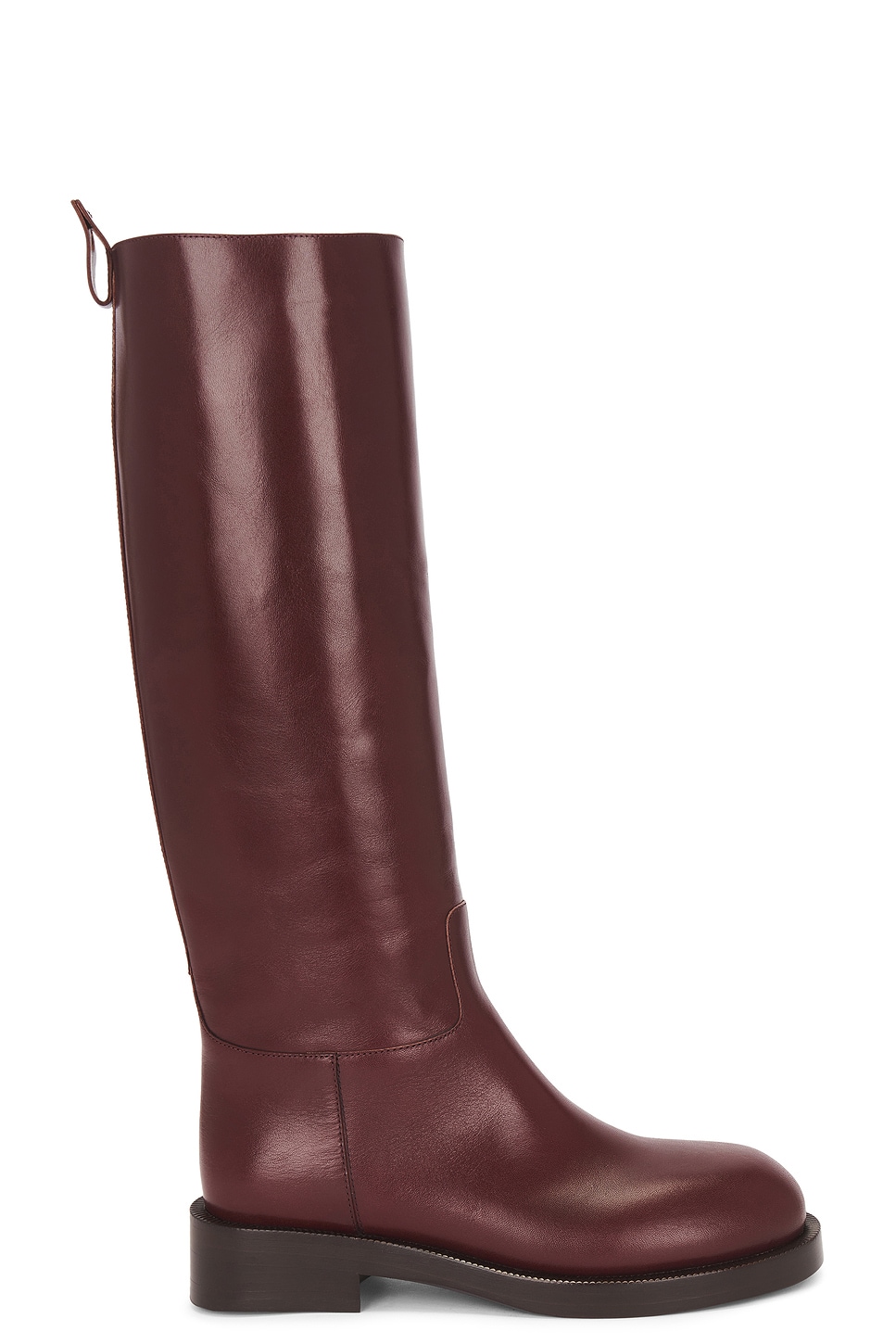 Knee High Boots in Burgundy